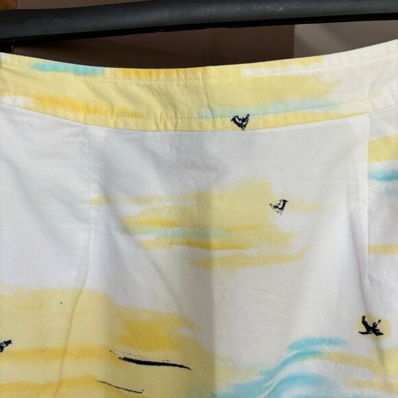 Valerie Stevens Skirt Women 8P A Line Romantic Yellow Wearable Art Fem Work - Picture 12 of 16
